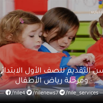 وزارة التربية والتعليم تُحدد سن التقديم للصف الأول الابتدائي ومرحلة رياض الأطفال